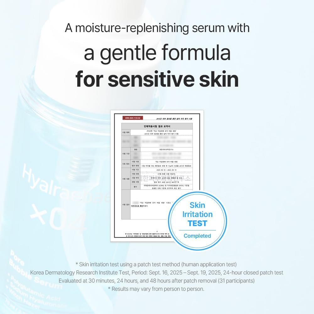 Mixsoon Hyalraebae Pore Bubble Serum ultra-fine foam dissolves into skin for a fresh finish.