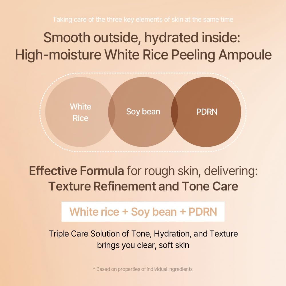 Mixsoon White Rice Peeling Ampoule barrier focus indicating protective skin layer after use