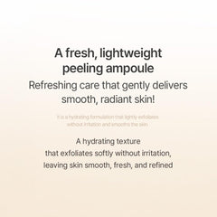 Mixsoon White Rice Peeling Ampoule texture close-up highlighting lightweight, non-sticky hydration