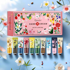MIYUELENI hand cream bottles showing a variety of scents for daily use