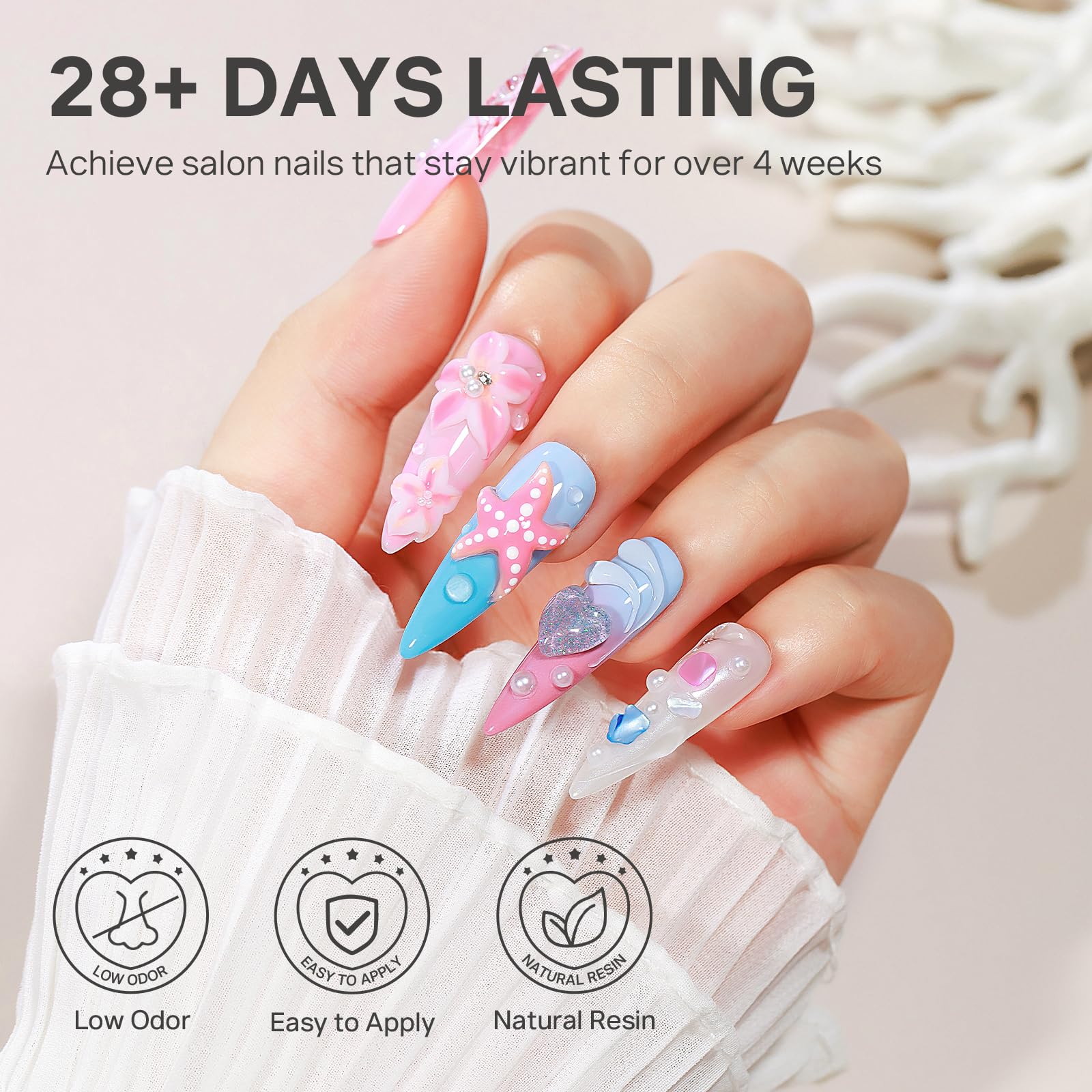 Bow embellishment created with MIZHSE gel