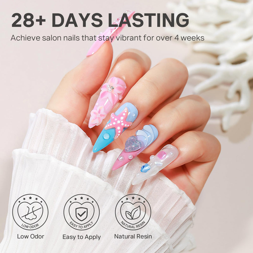 Bow embellishment created with MIZHSE gel