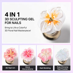 Demonstration of carving with MIZHSE 3D gel on nail