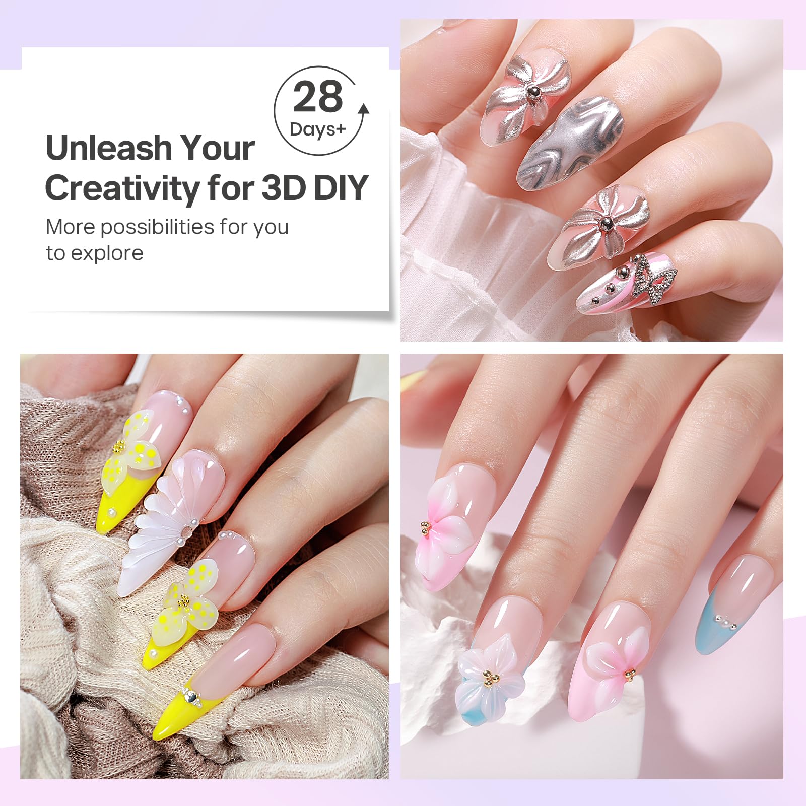 MIZHSE long-lasting formula supports durable nail art.