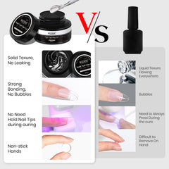 MIZHSE nail tips pressed with glue for quick wear and secure fit.