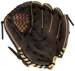 Mizuno Prospect PowerClose glove side view showing flexible profile for infield catches.