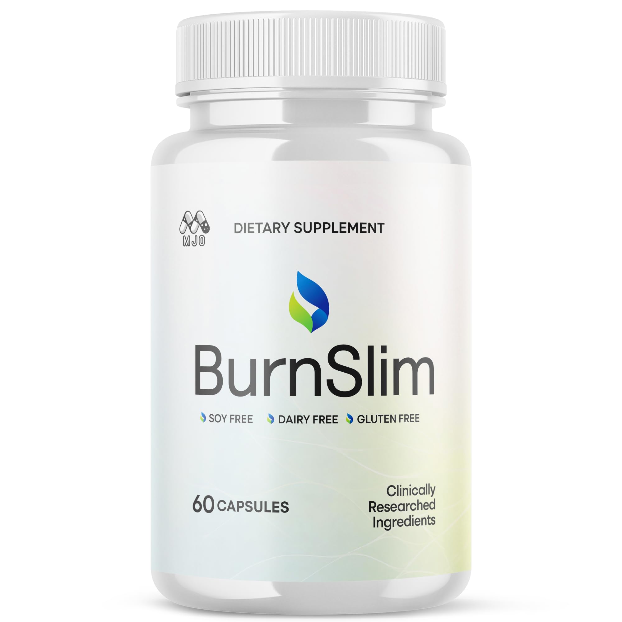 MJO Burn Slim Capsules bottle front for everyday wellness support.