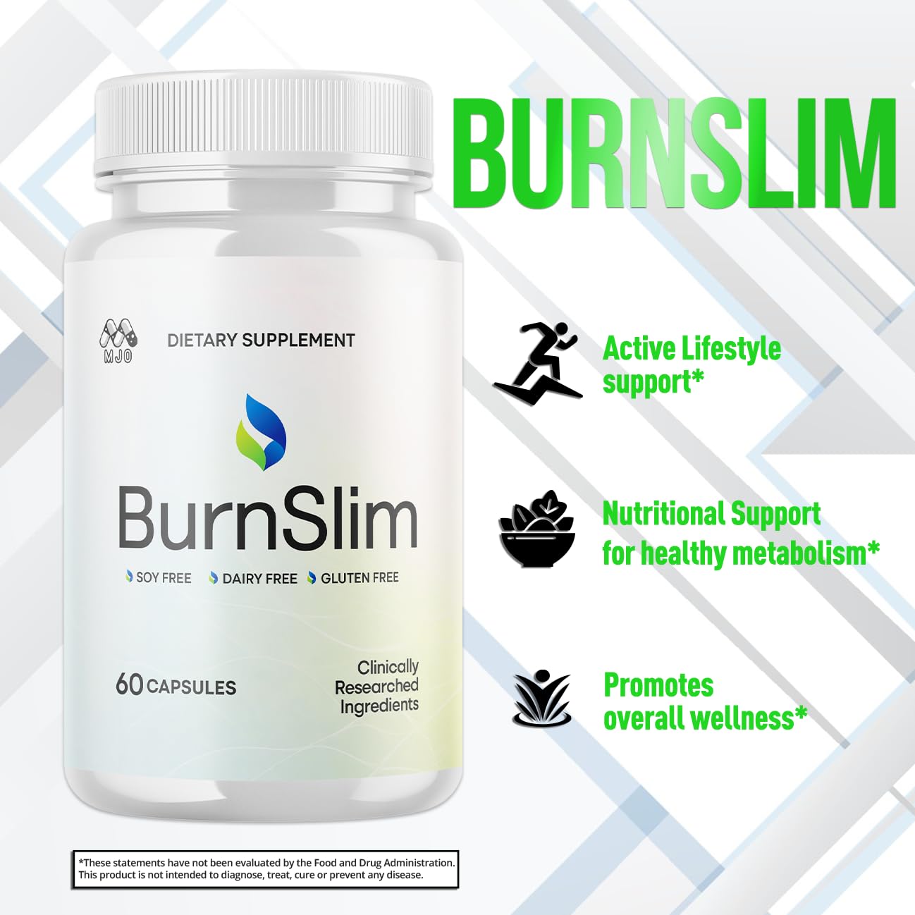 MJO Burn Slim natural ingredients panel inviting trusted daily use.
