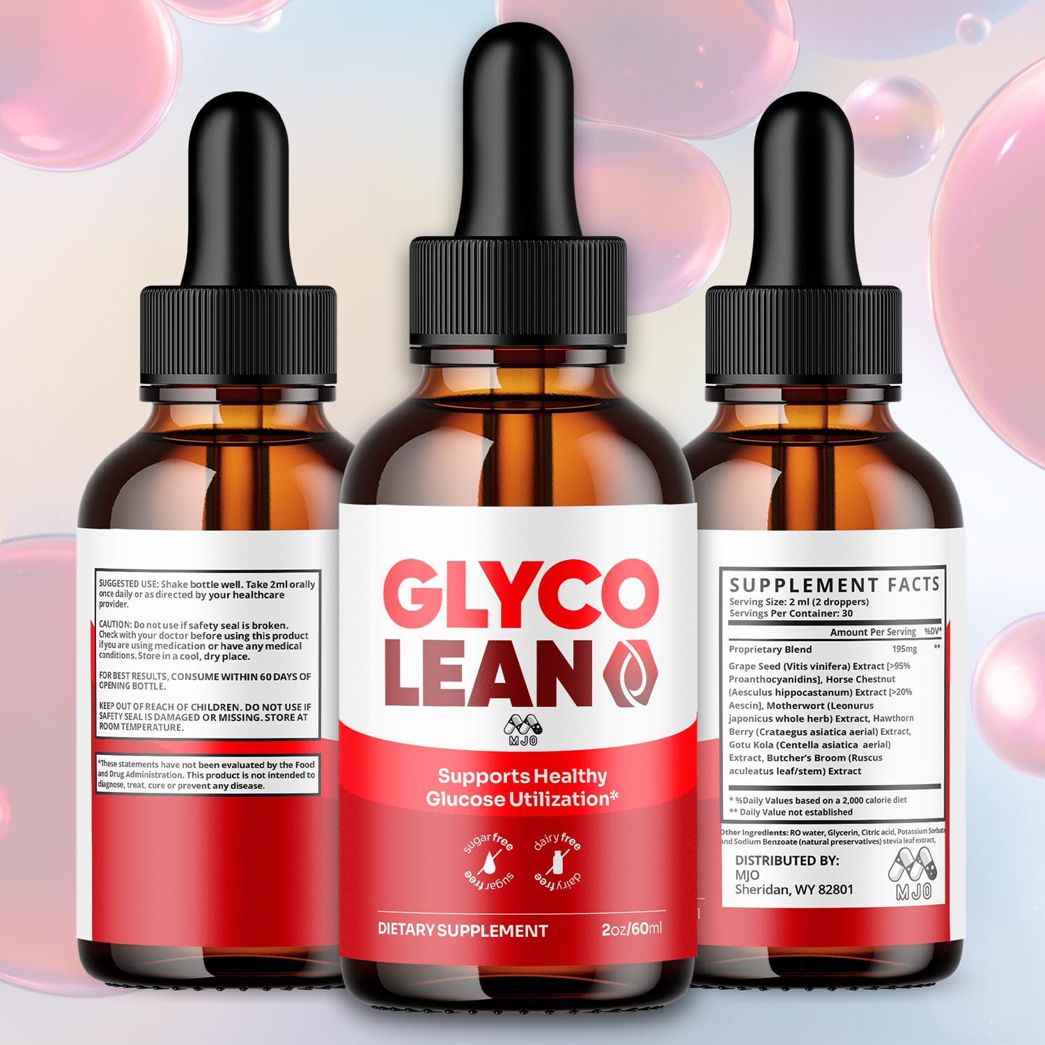 Glyco Lean Drops natural ingredients blend highlighted
