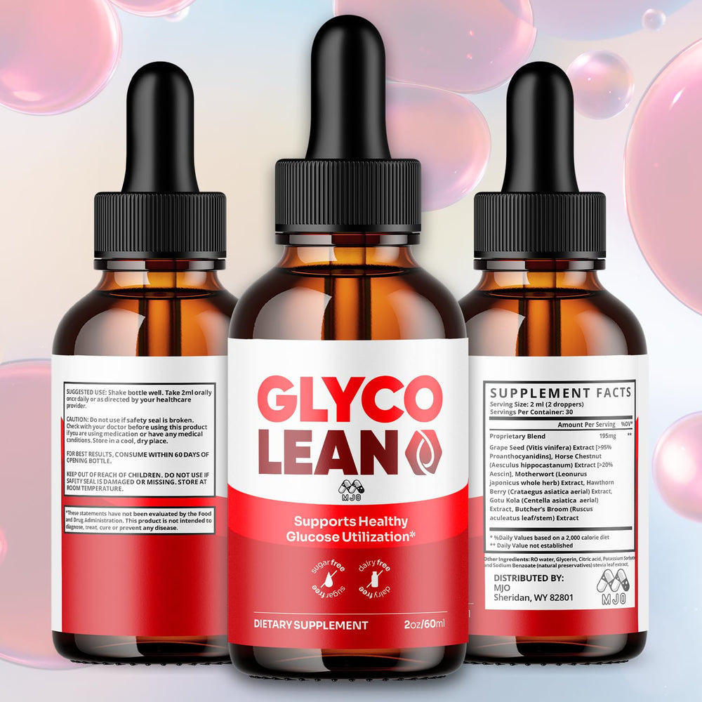 Glyco Lean Drops natural ingredients blend highlighted