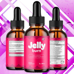 Two-pack display of MJO Jelly Burn Drops for active lifestyles.