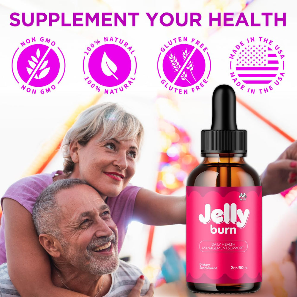 Two-pack display of MJO Jelly Burn Drops for longer-term use.