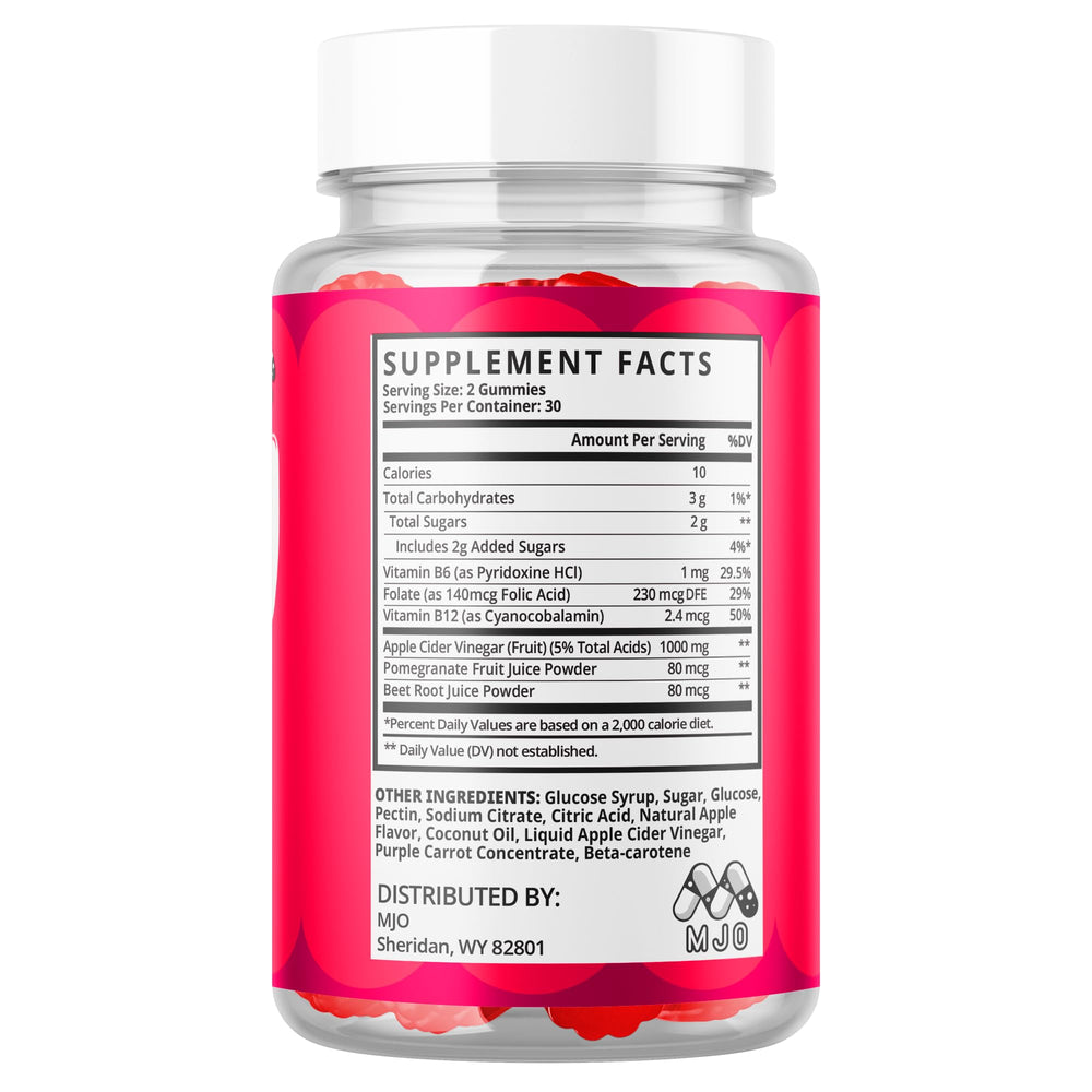 MJO Jelly Burn Gummies packaging promo emphasizes 60 servings per bottle.
