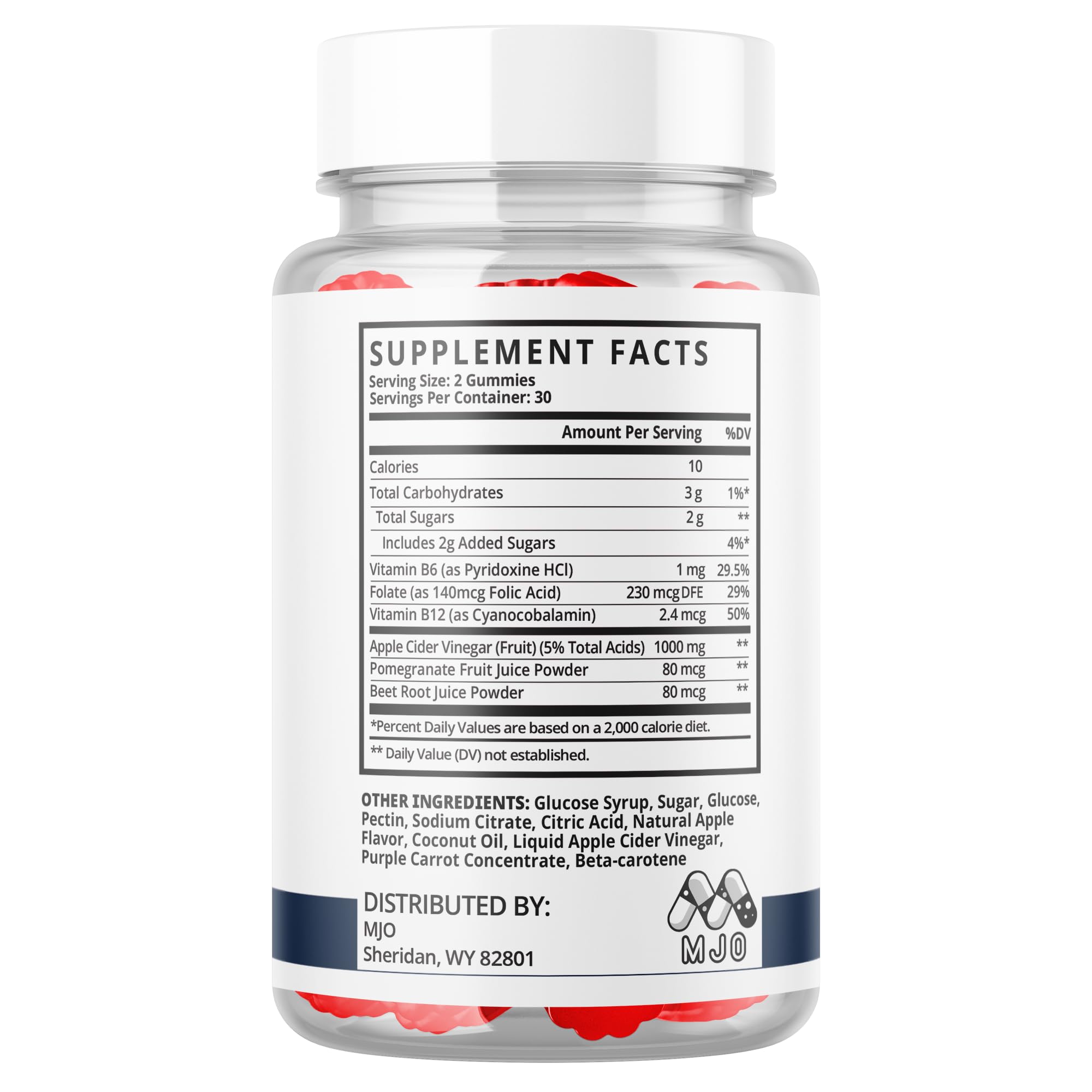 In-use shot of MJO Vital Boost XL Gummies suggesting simple daily consumption