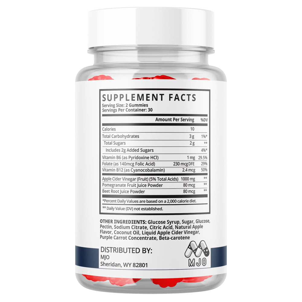In-use shot of MJO Vital Boost XL Gummies suggesting simple daily consumption