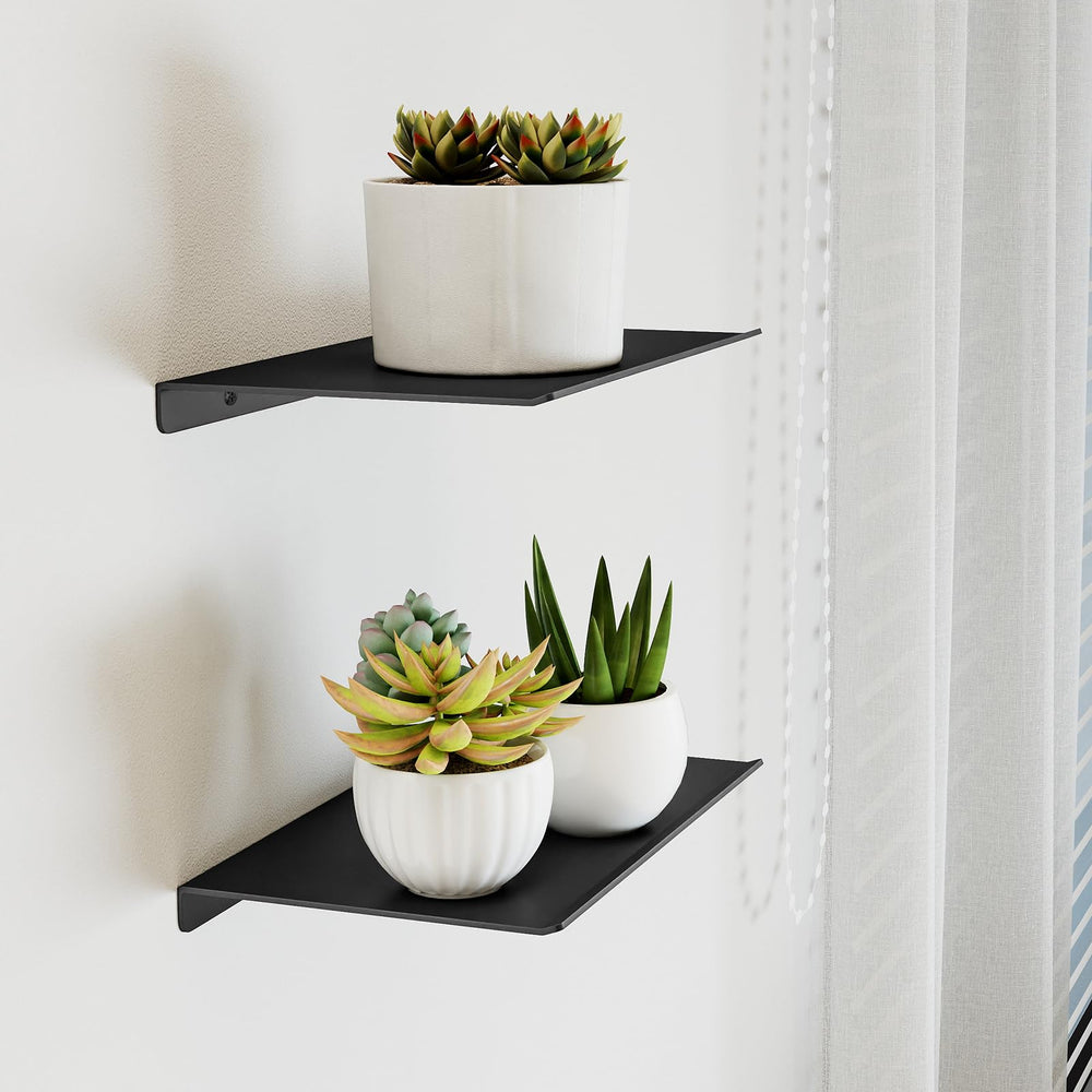 MKO 8 inch shelves with small plant display in modern decor