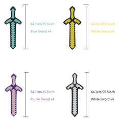 Mkork&fzsx inflatable sword blue – 1:1 game-inspired prop for pretend play