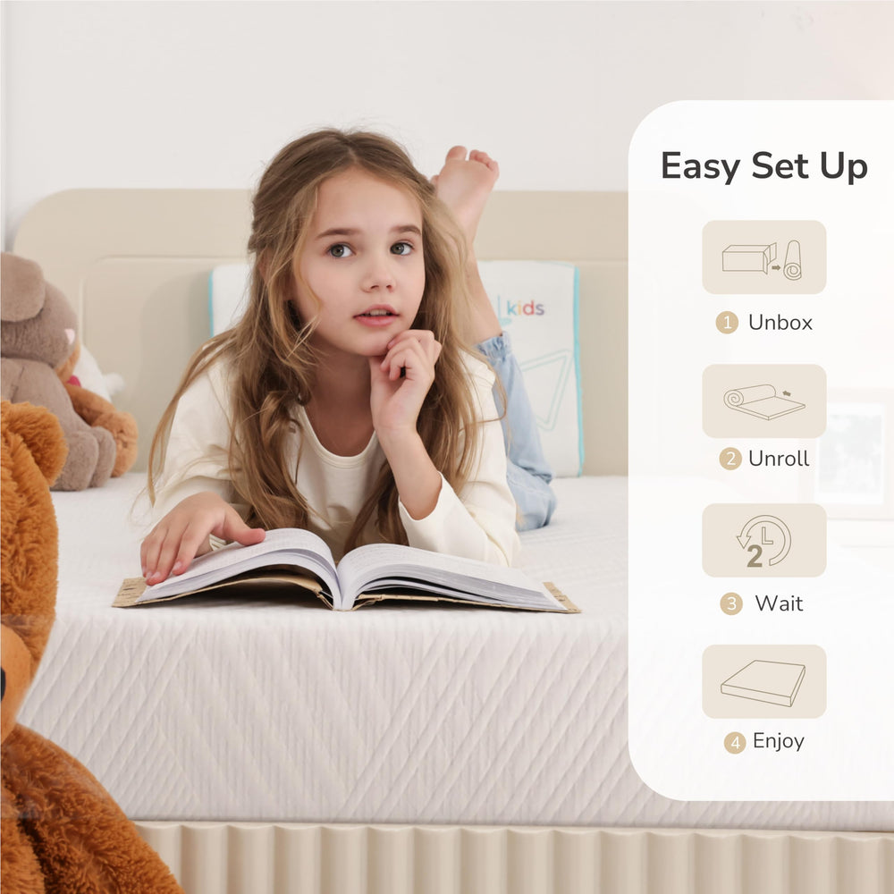MLILY bunk-bed-ready mattress fits compact frames for shared rooms.