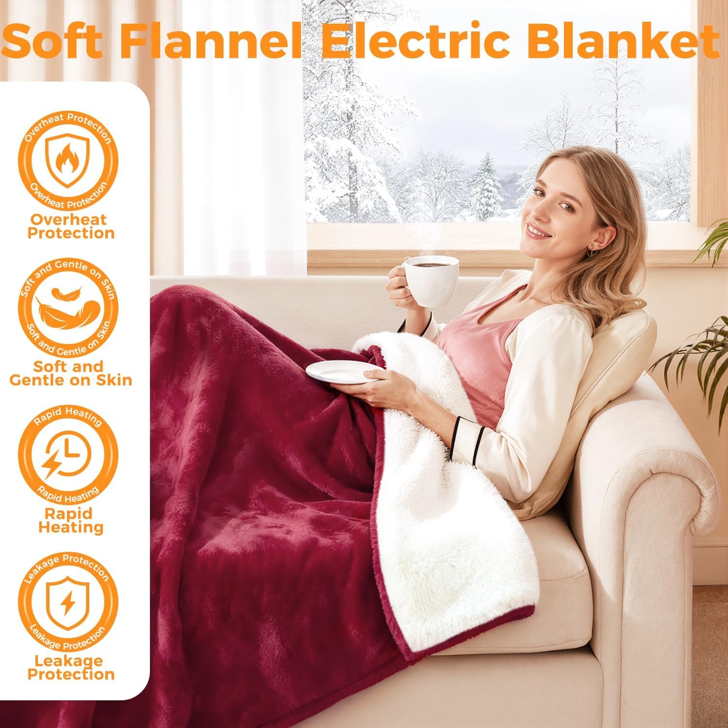 Mlivrom five-heat-settings control enhances comfort for every room.