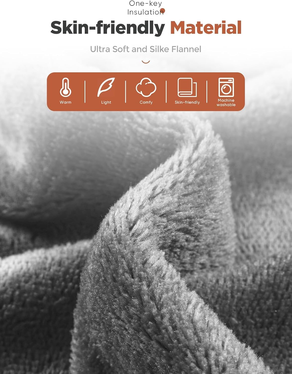 Mlivrom heated throw blanket auto-off timer supports safer energy use