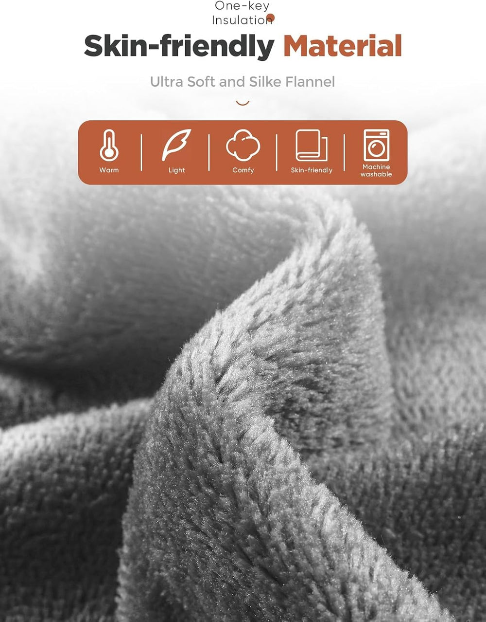 Mlivrom heated throw blanket auto-off timer supports safer energy use