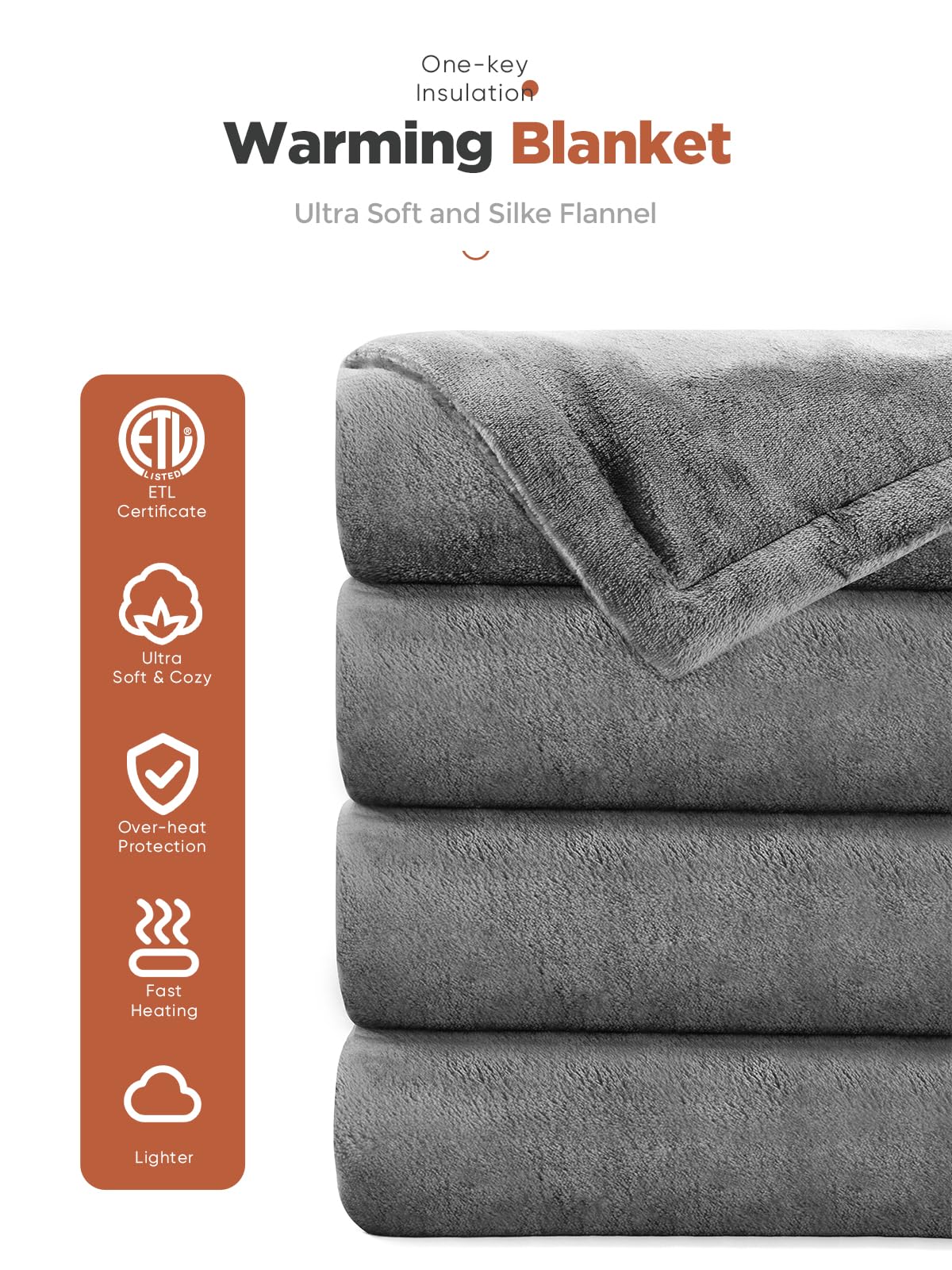 Mlivrom heated throw controller with timer for flexible heat scheduling