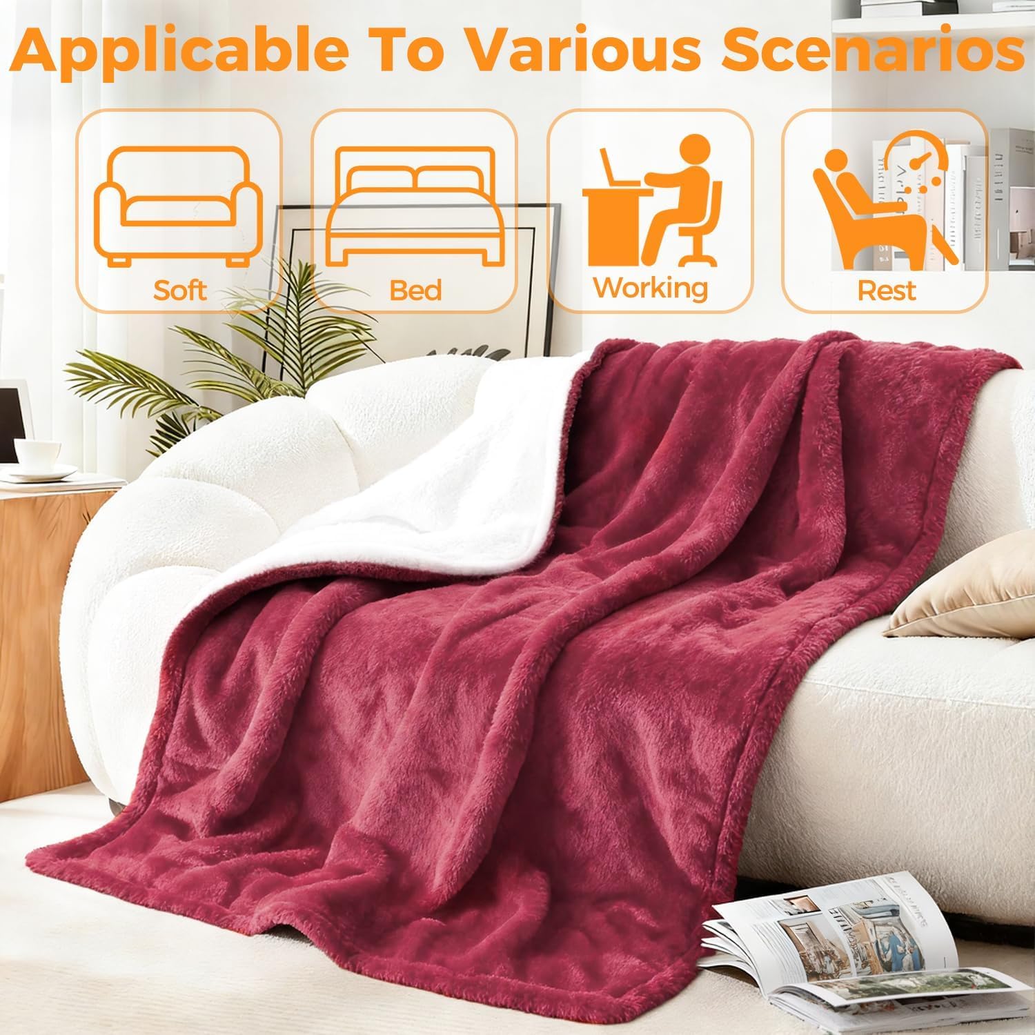 Mlivrom machine-washable blanket simplifies cleaning after use.