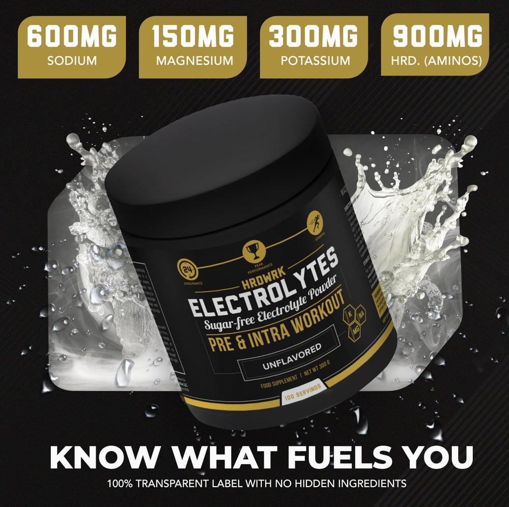 MMA Nutrition HRDWRK athlete mid-workout uses hydration for sustained stamina
