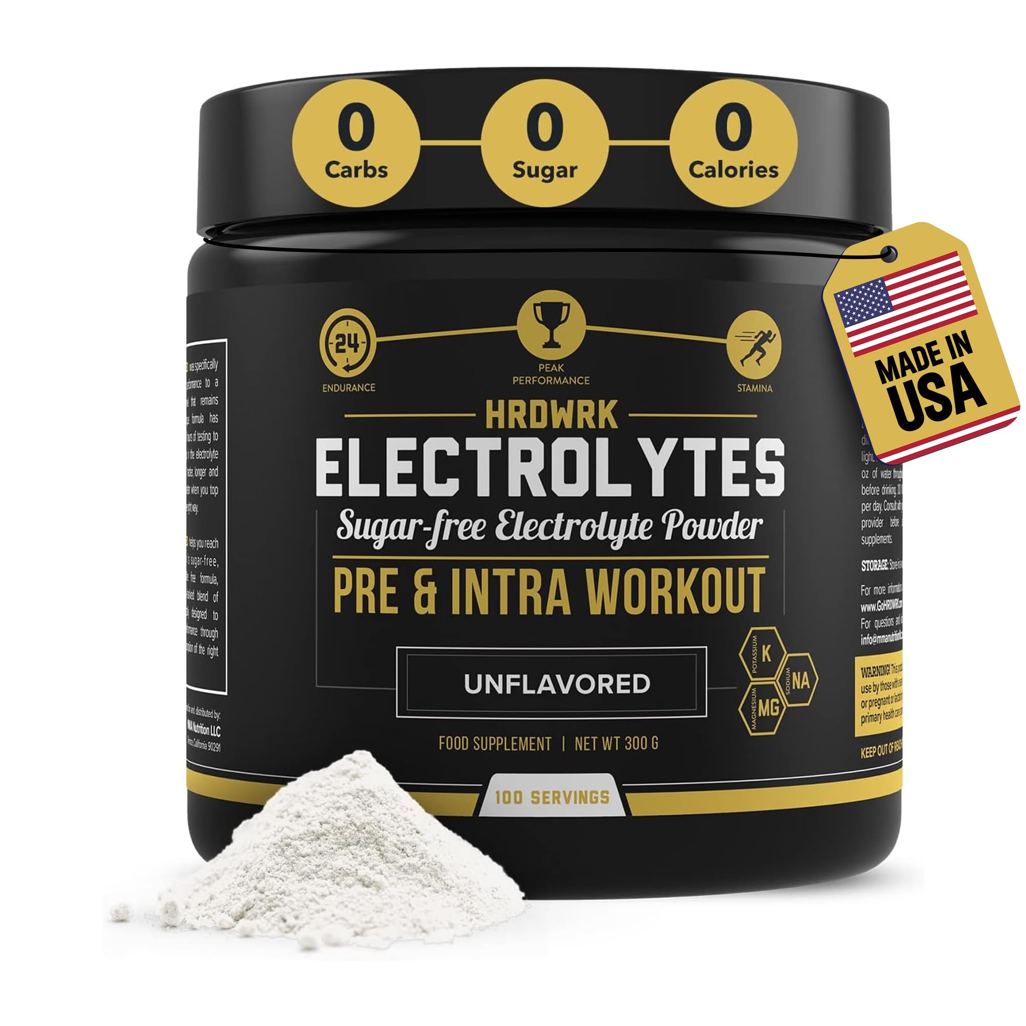 MMA Nutrition HRDWRK electrolyte bottle pour supports steady hydration during workouts