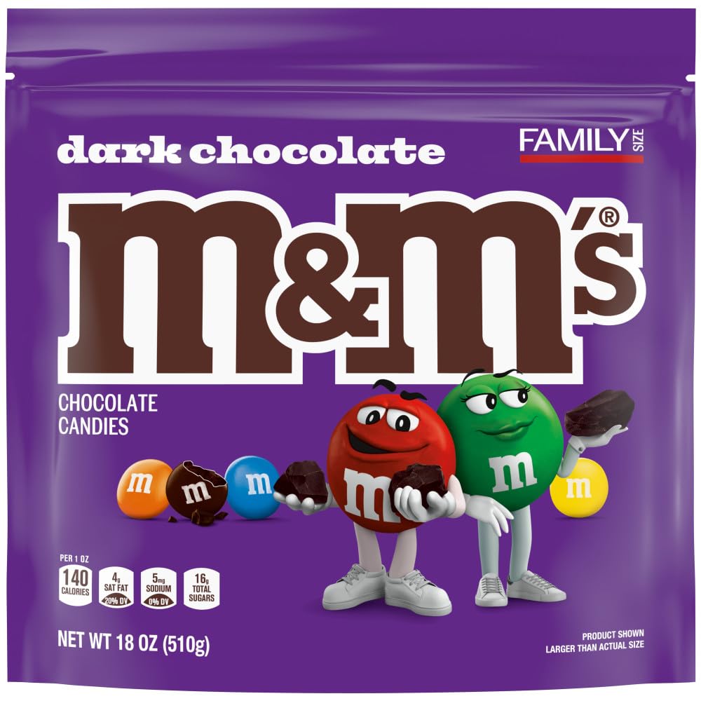 M&M'S dark chocolate candy added to baked goods for extra flavor and crunch.