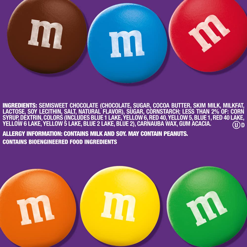 M&M'S dark chocolate candy bulk bag ideal for gifting or gatherings.