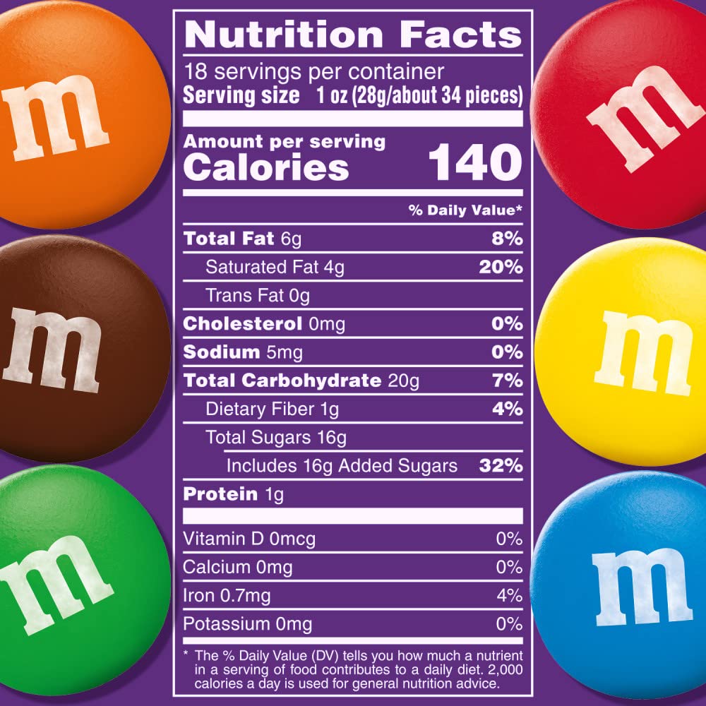 M&M'S dark chocolate candy in resealable bulk bag ideal for family sharing.