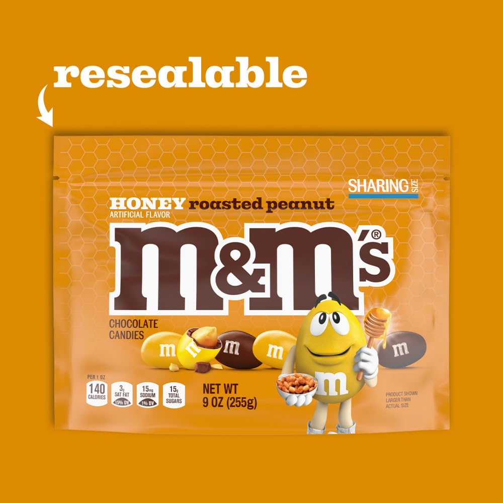 Trail mix idea featuring M&M's Honey Roasted Peanut pieces for texture and flavor.