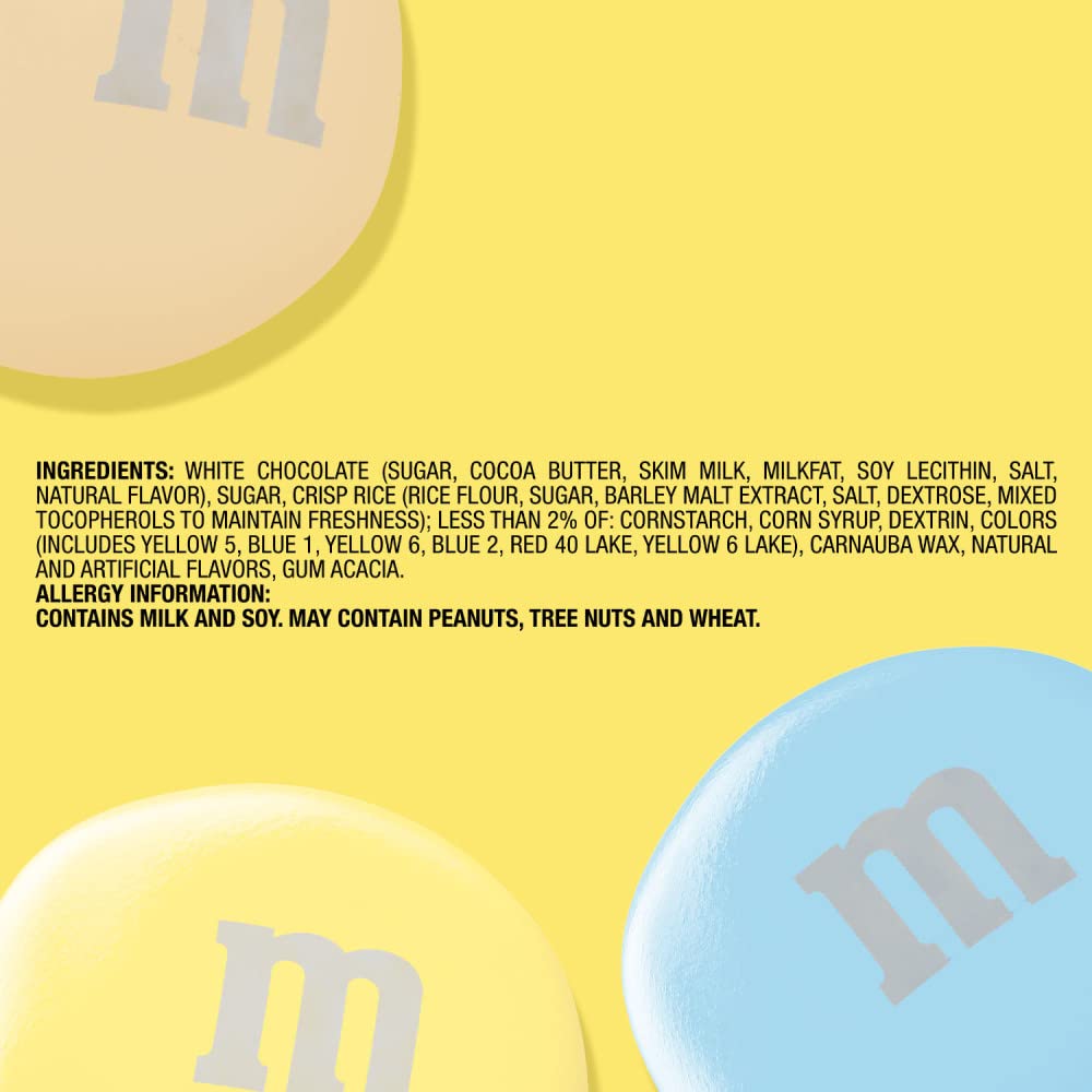 Cross-section shows marshmallow-flavored crispy center inside M&M's treat