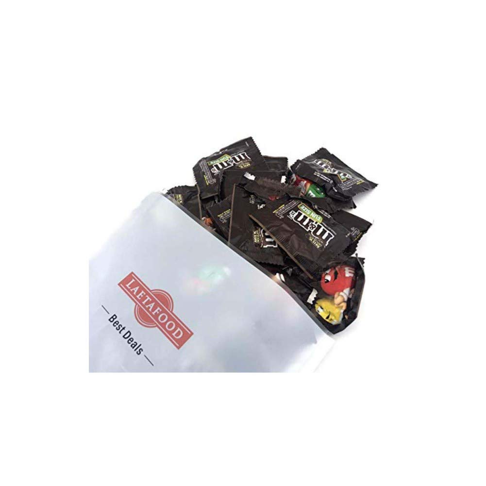 M&M's Milk Chocolate Fun Size bulk pack back view, easy to store for gatherings.