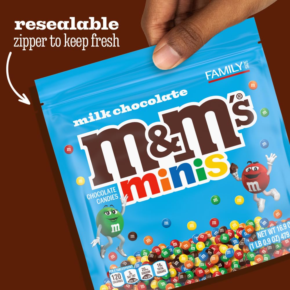 Dessert bars topped with M&M'S Minis for color and crunch