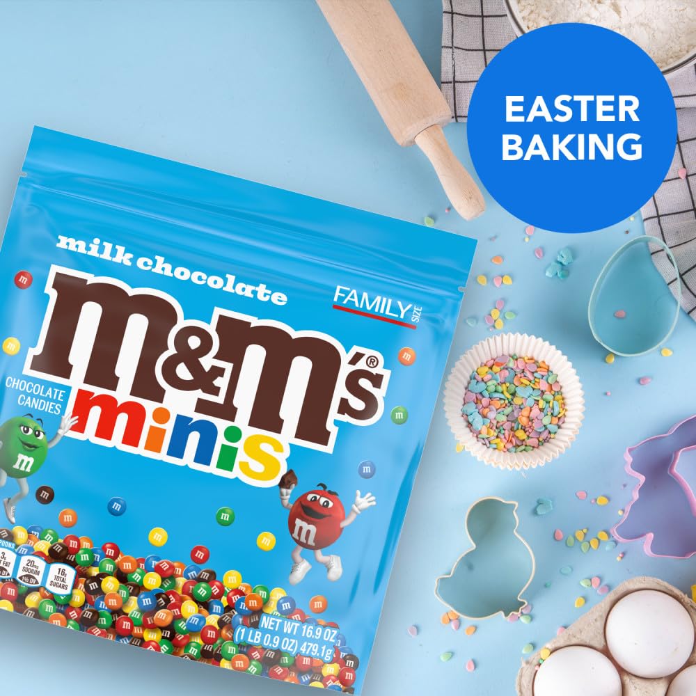 Easter table display featuring M&M'S Minis
