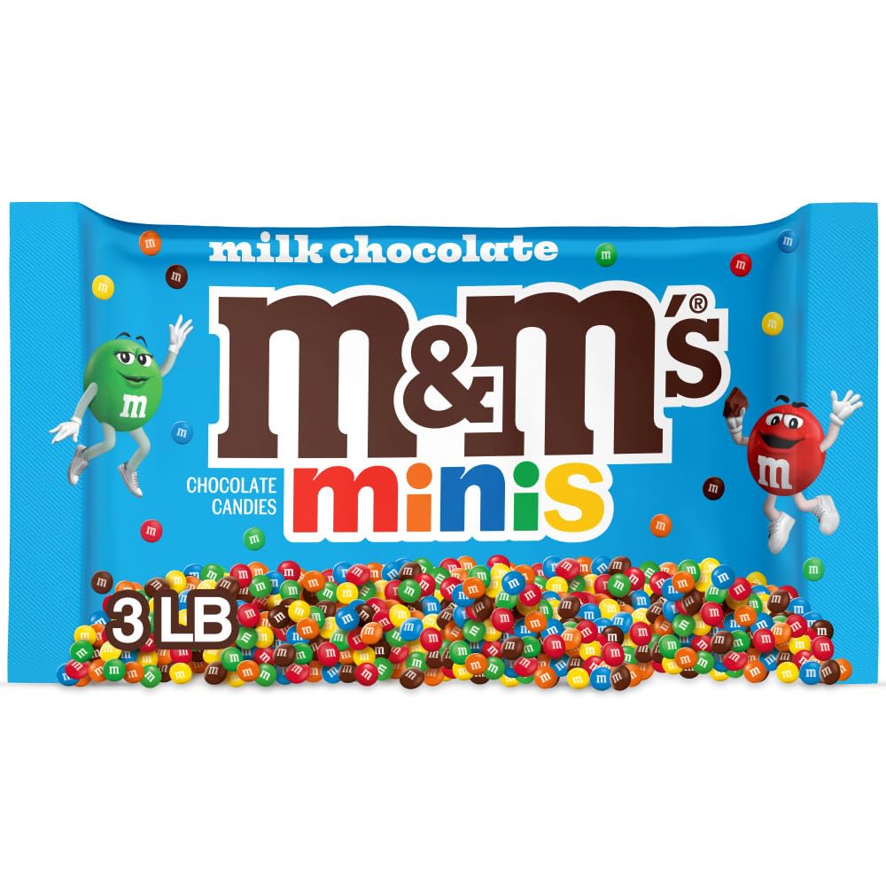 M&M'S MINIS Milk Chocolate bag poured for baking