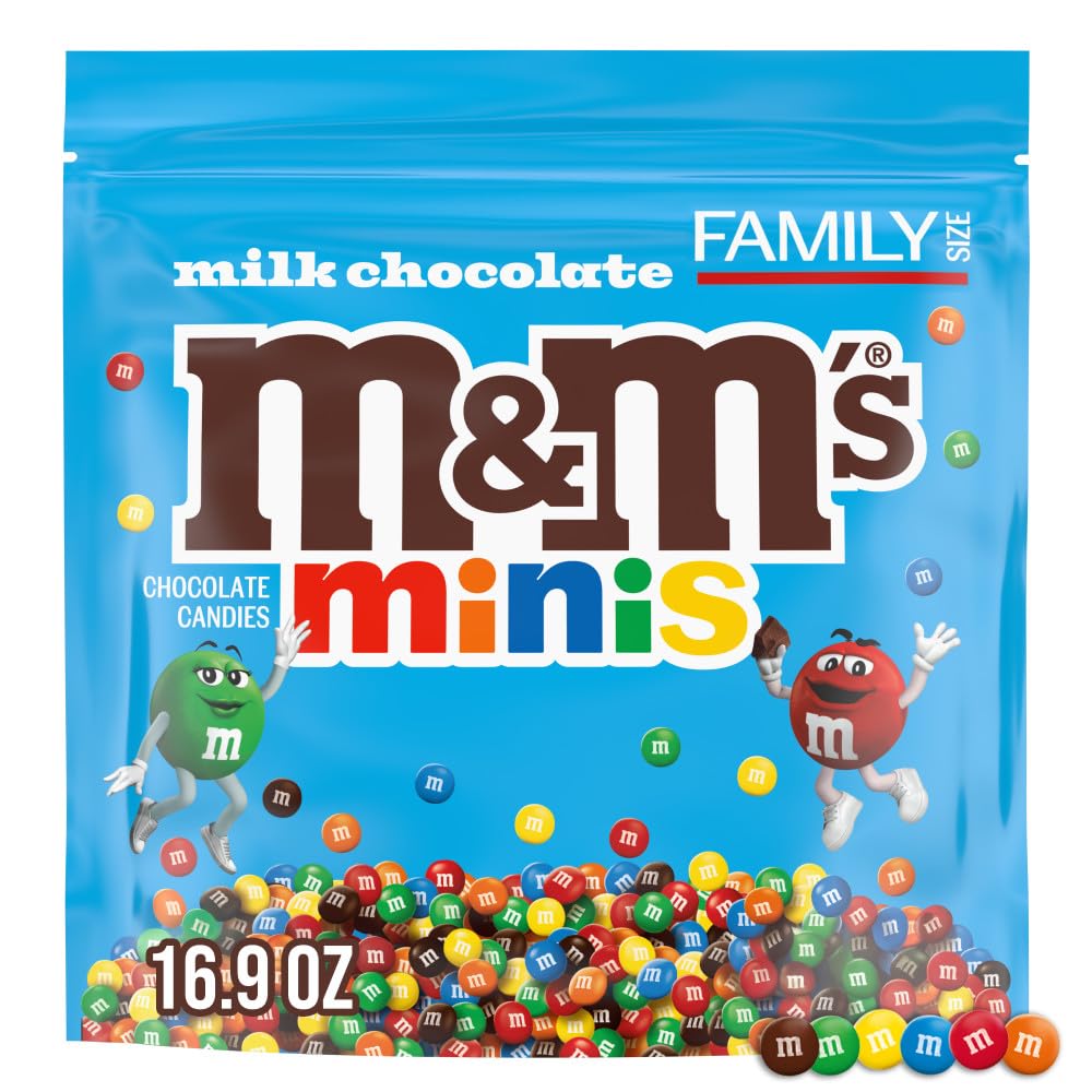 M&M'S Minis in a family-size bag ready for sharing