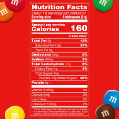 M&M'S Minis Peanut Butter resealable pack keeps treats fresh during travel