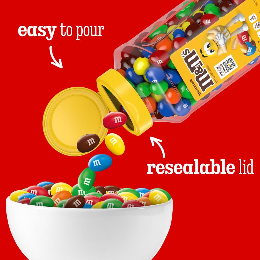 M&M'S used as a topping on popcorn for movie night