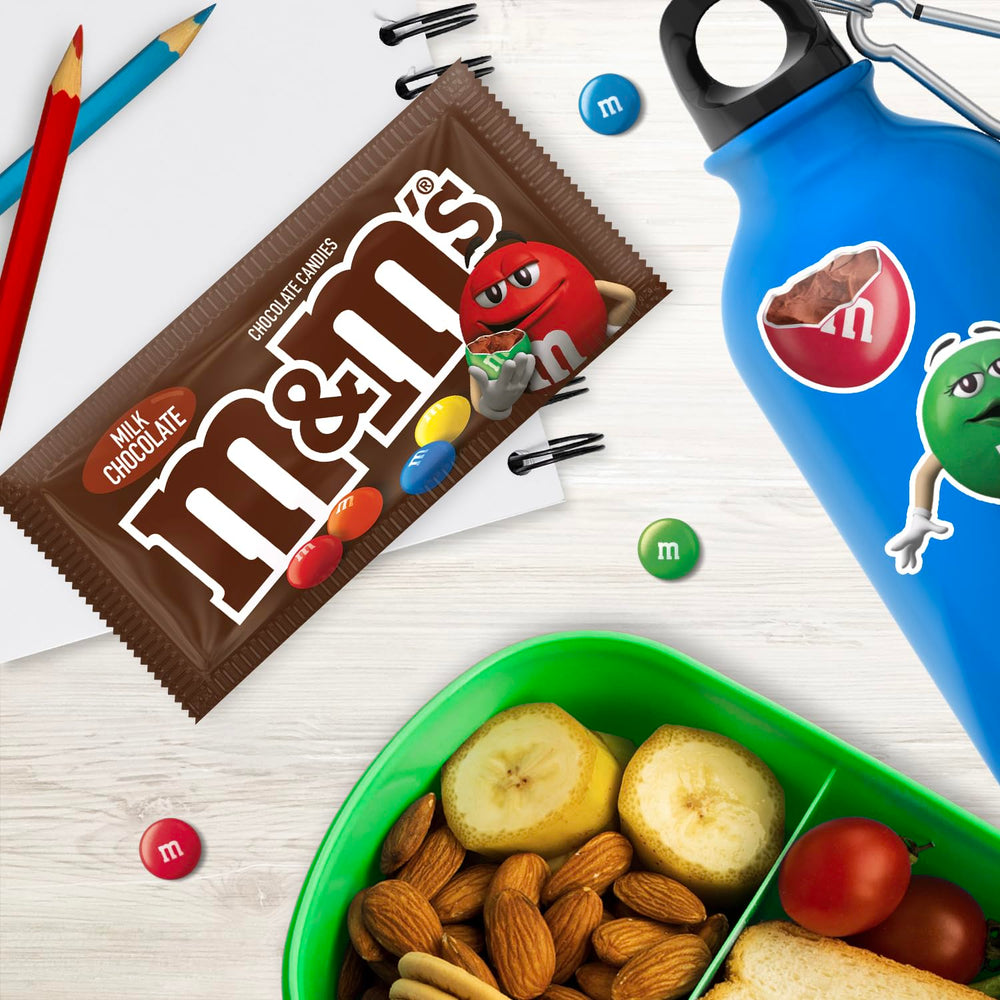 Office desk treats with bulk M&M'S candy.