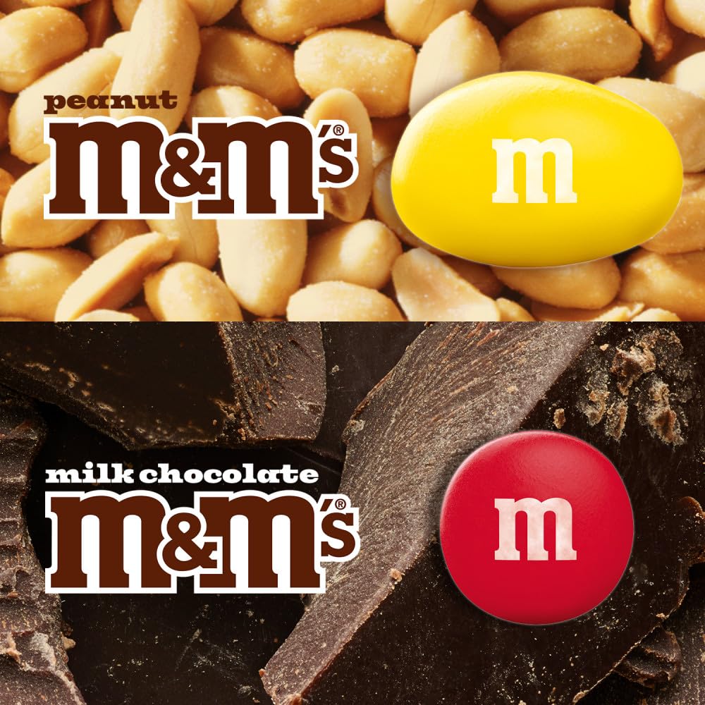 M&M'S bulk candy display in a party-friendly jar setup
