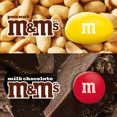M&M'S bulk candy display in a party-friendly jar setup