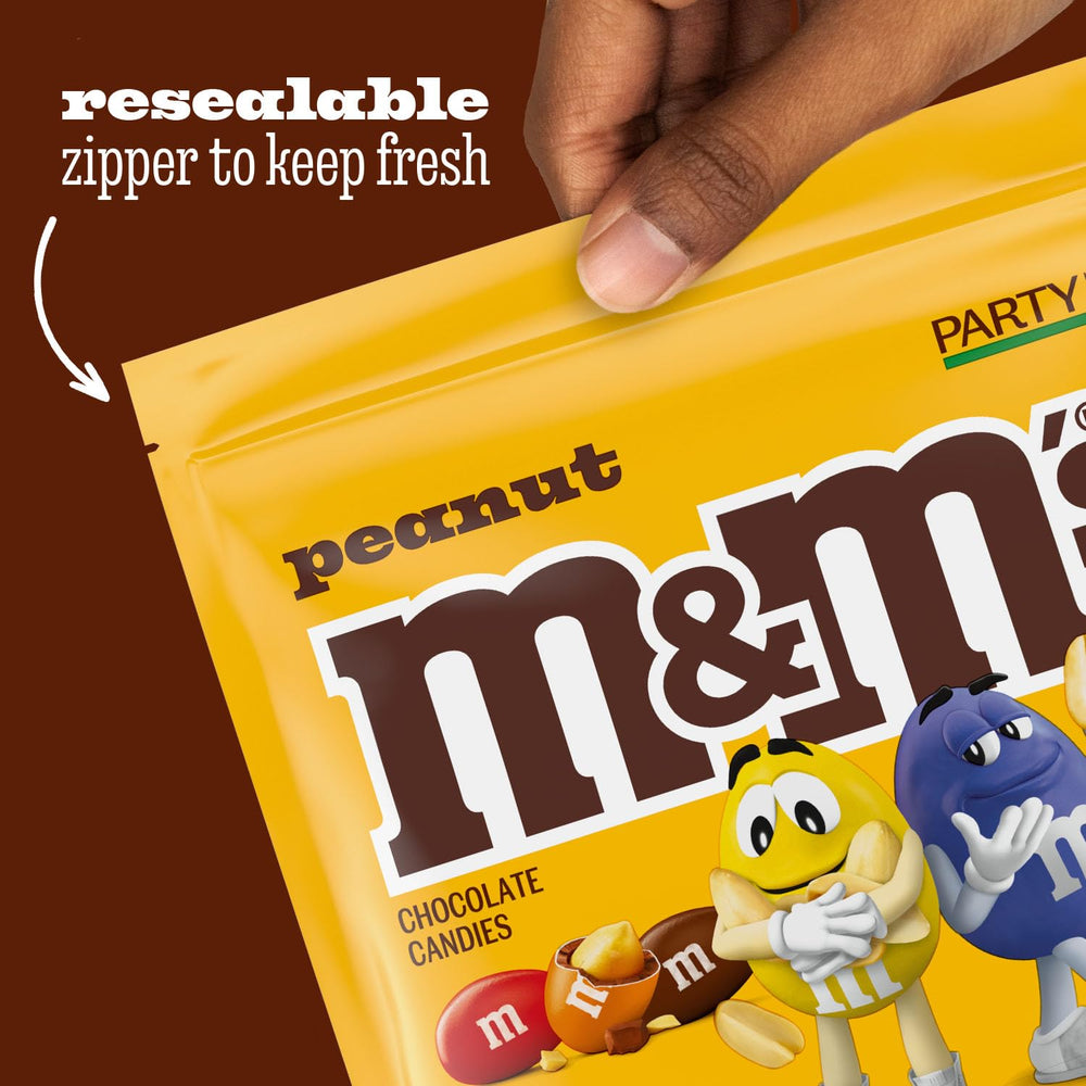 M&M's party-size bags ideal for candy buffets and celebrations.