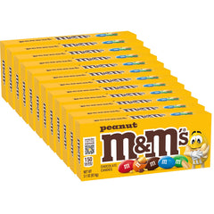 M&M's Peanut Chocolate Movie Theater Box front view showing colorful candy shell ideal for sharing