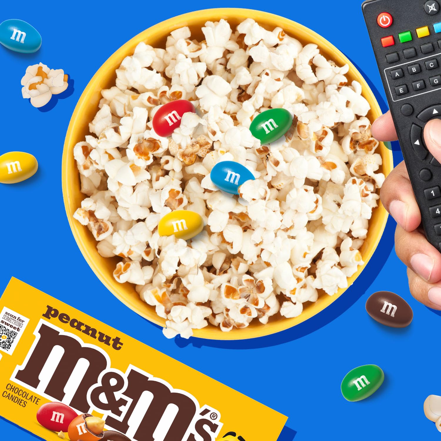 M&M's Peanut Chocolate snack platter idea for parties and gatherings