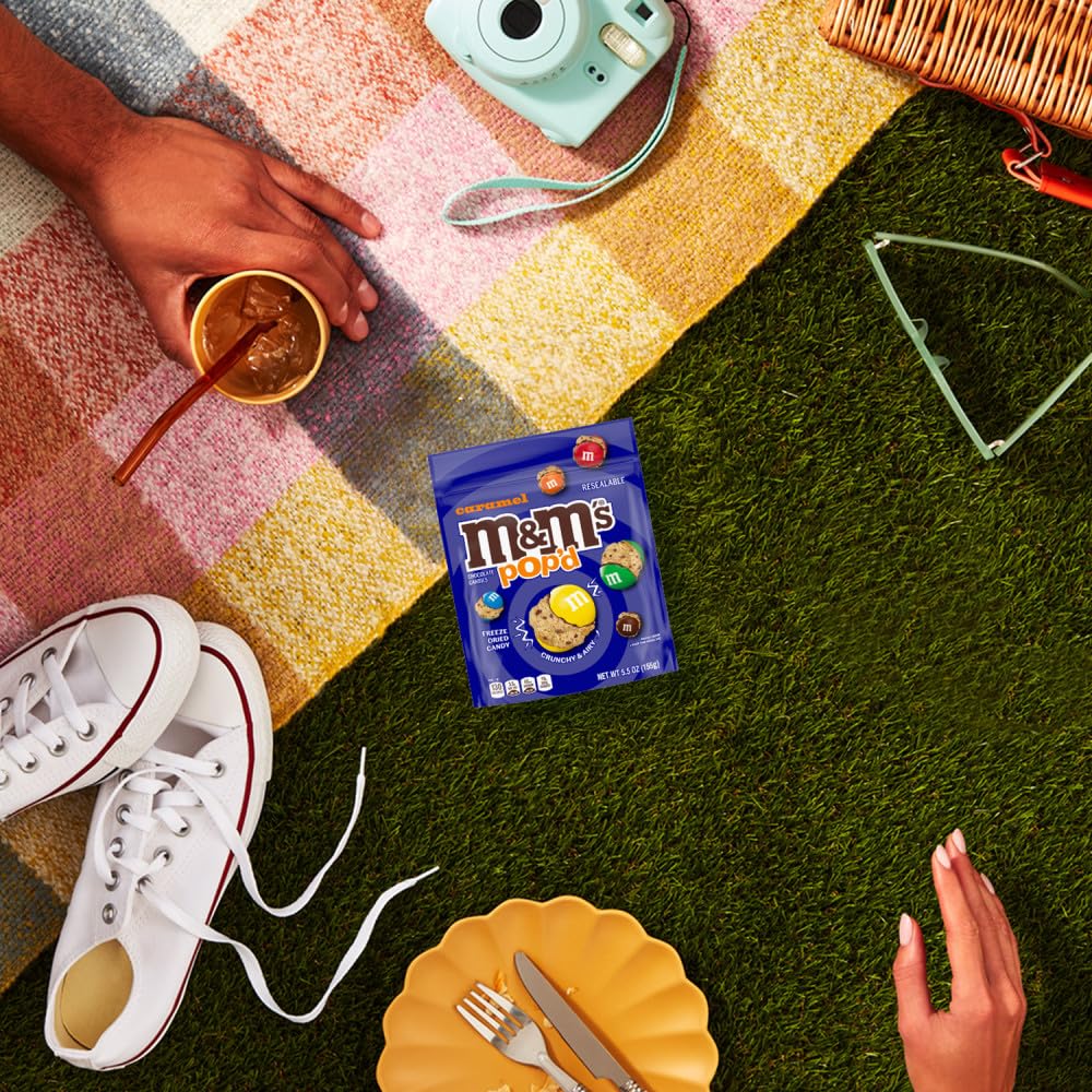 M and M S Pop d Caramel movie night indulgence in a convenient bag