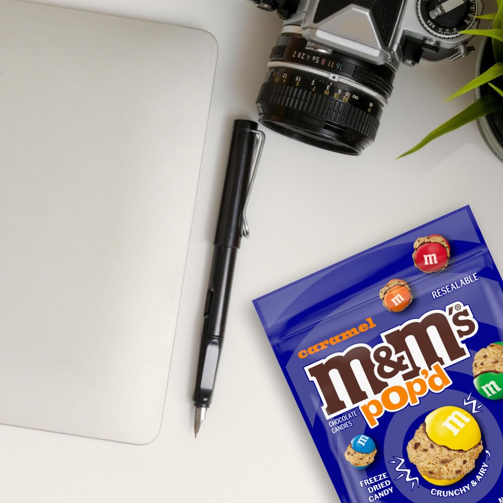 M and M S Pop d Caramel snack pairing pairs with popcorn