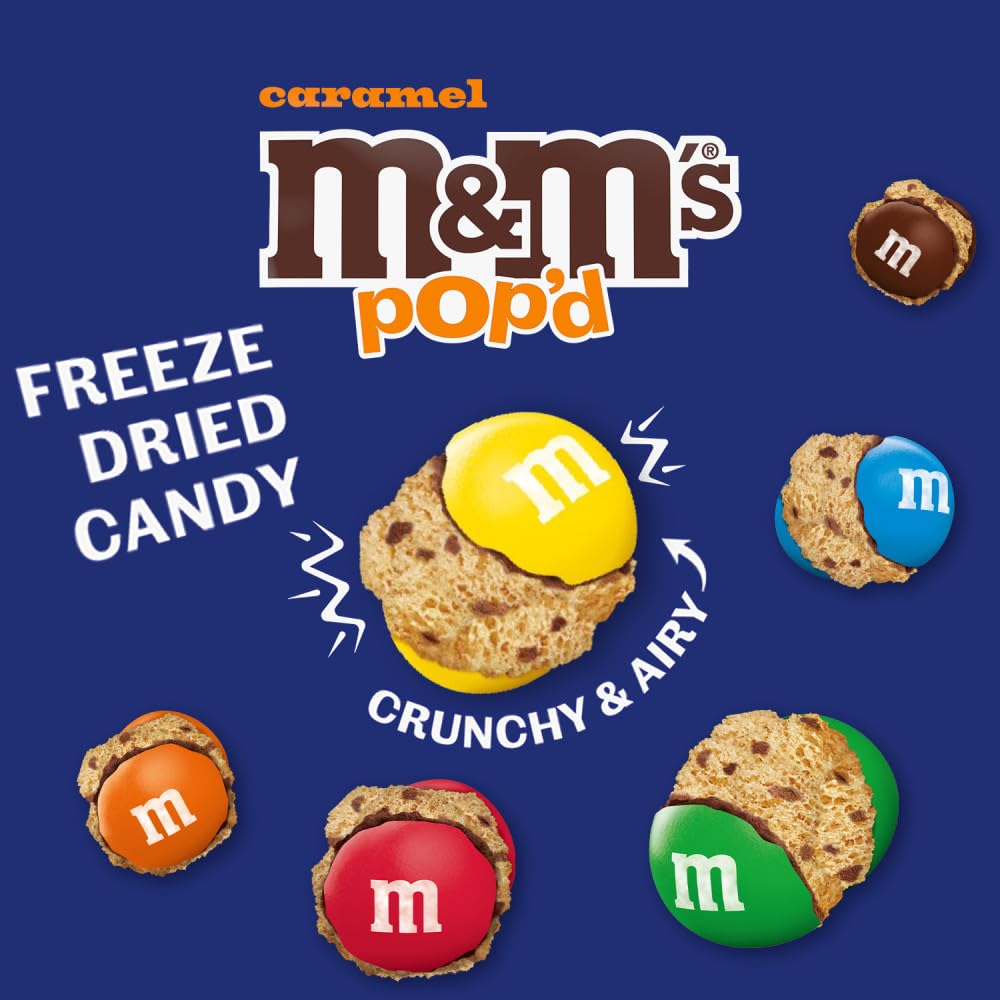 M and M S Pop d Caramel texture bite captures light airy crunch